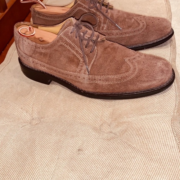 Cole Haan Wingtip Suede Oxford Shoes. - Picture 4 of 14